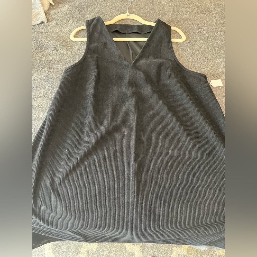 Corduroy jumper dress